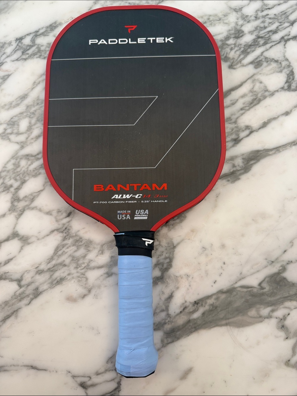 Paddletek Bantam Pickleball Paddle in Black and Red ALW-C 14.3MM